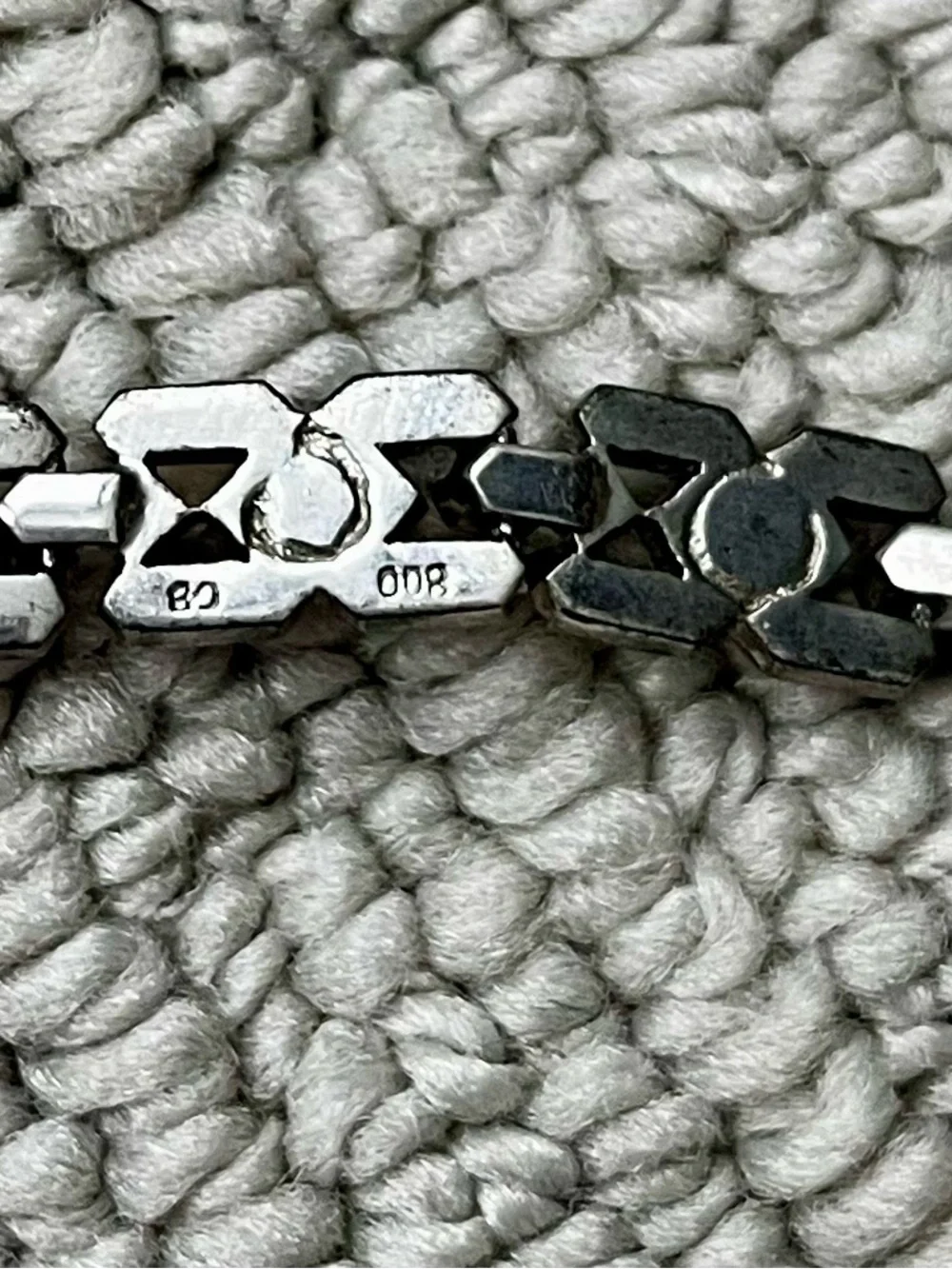 VINTAGE Art Deco sterling silver, marcasite AND pearls BUCHERER Bracelet in box